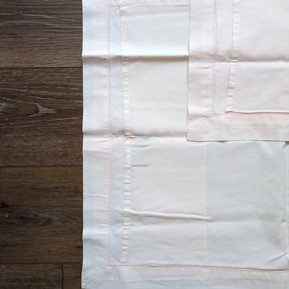 Peter Reed Pink Standard Pillowcase or Sham‎ Set (2) 1 Satin Cord Cotton